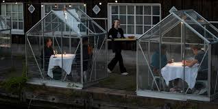 En Holanda los restaurantes usan Invernaderos de Cuarentena para evitar contagios