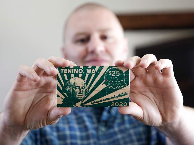 Tenino, la ciudad de EU con moneda de madera por covid